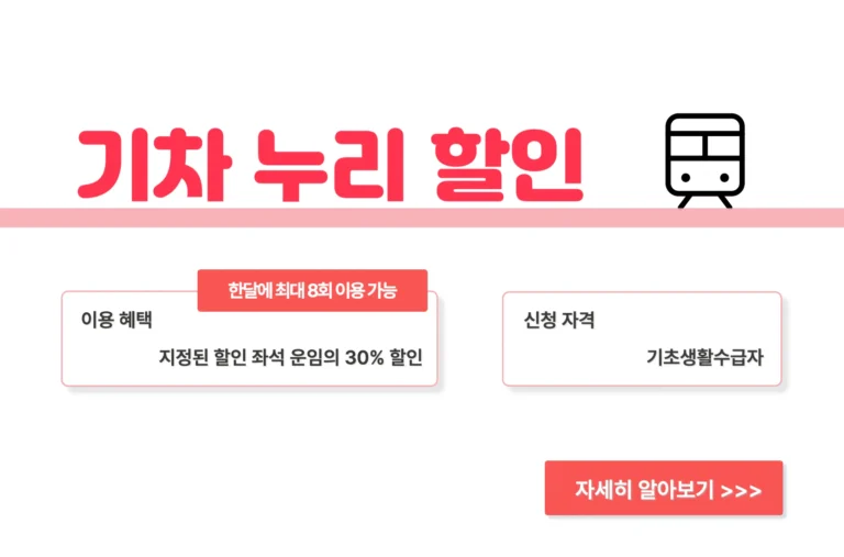 기차누리 할인