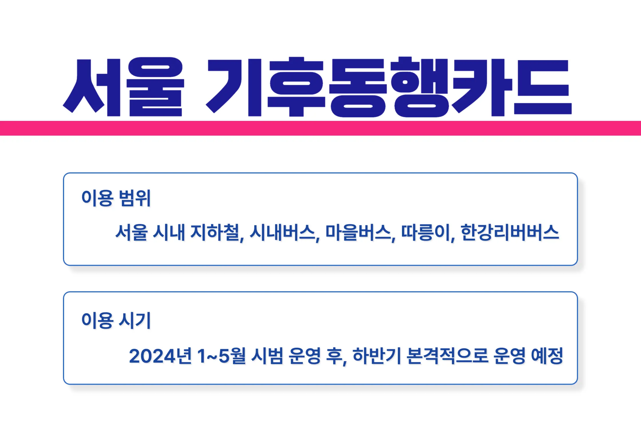 기후동행카드