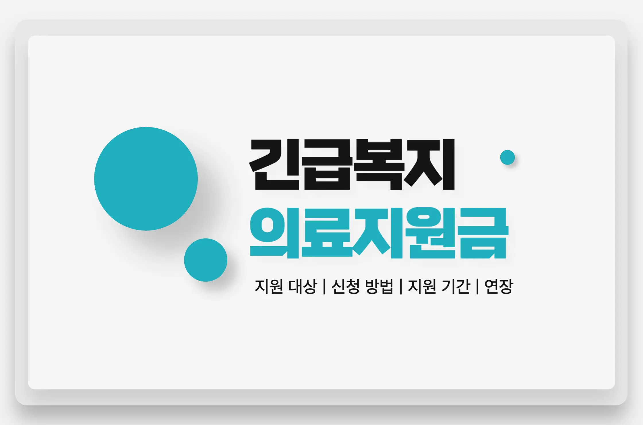 긴급의료지원금