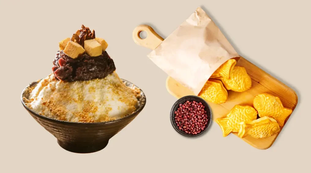 2025년 동지에 먹으면 좋을 팥빙수 붕어빵 이미지